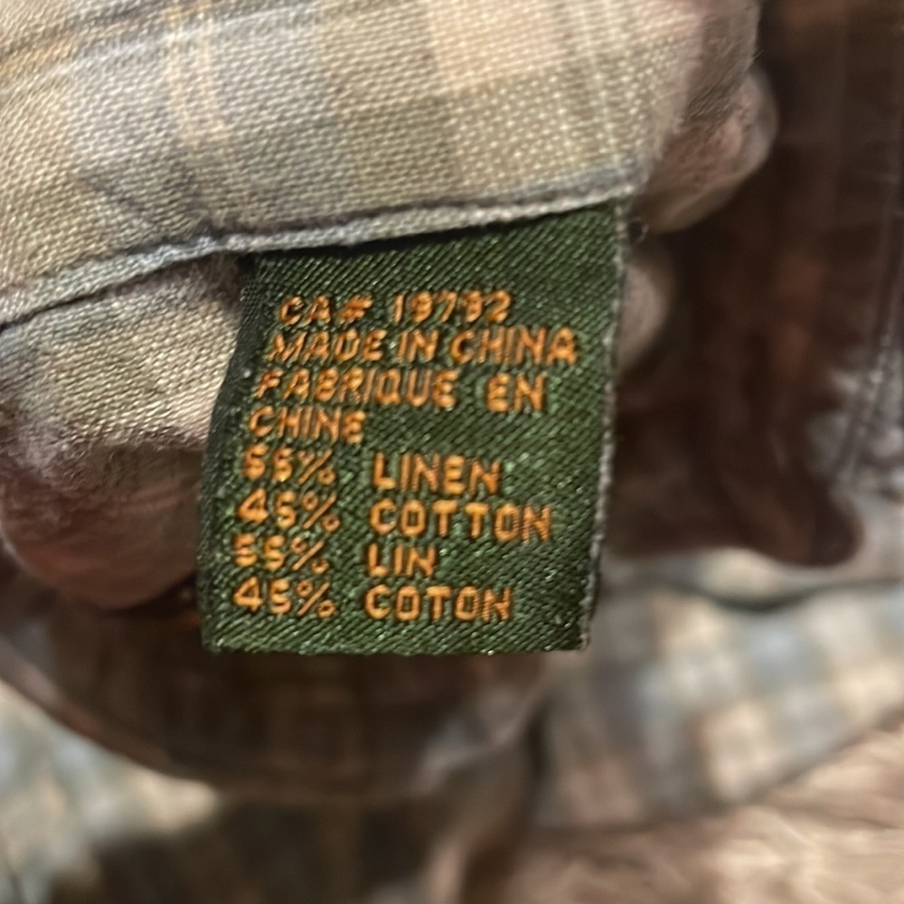 𝅺TIMBERLAND Weather Gear Mens Button‎ Down Short Sleeve Plaid Shirt Medium - Picture 9 of 11